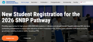Pendaftaran Mahasiswa Baru untuk Jalur SNBP 2026
